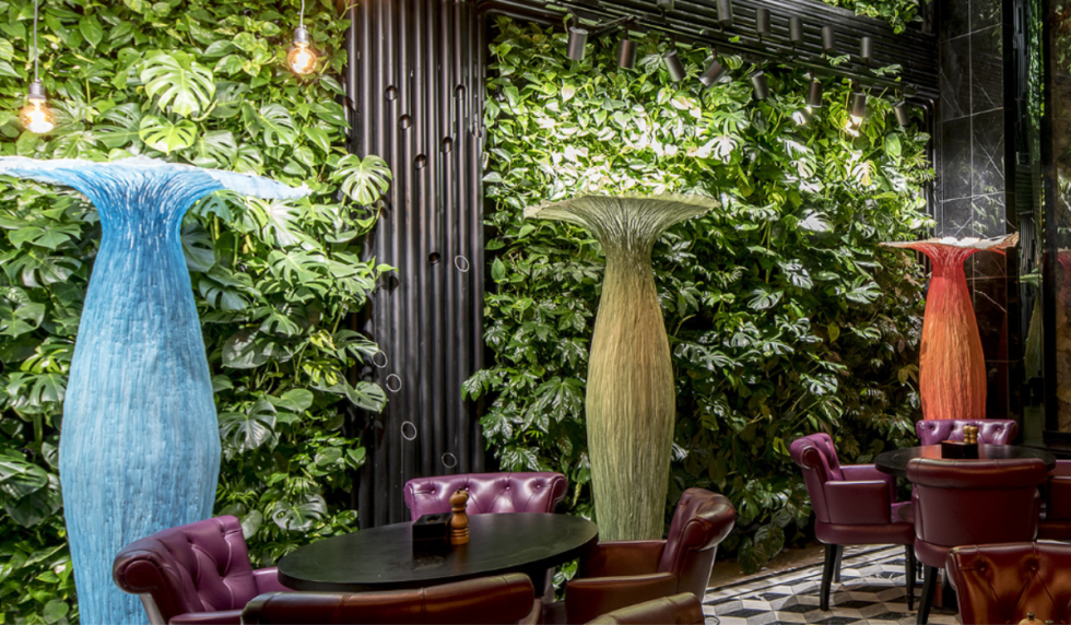 PFLANZENWANDELEMENT MIT 2 TÖPFEN ø 9cm - EAGLE DESIGN